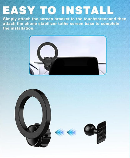 Magnetic Car Phone Holder Accessories for Nissan Altima SR SV 2019-2024 2025/Sentra SR SV 2020-2024 2025/Rogue S SV 2021-2024 2025 Dash Mount Cell Phone Holder for Most Smartphones(For 8inch Screen)
