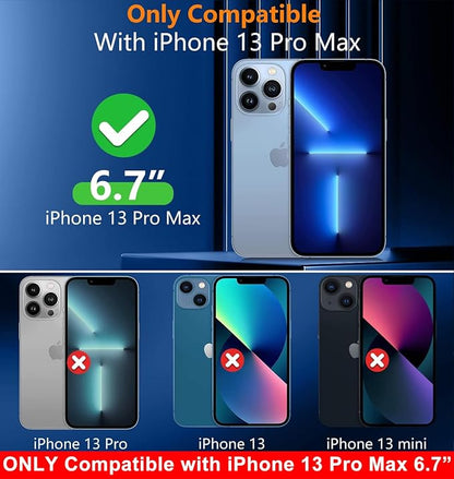 SPIDERCASE Only Designed for iPhone 13 Pro Max Case, Slim Thin Phone Case Only for iPhone 13 Pro Max 6.7", Clear