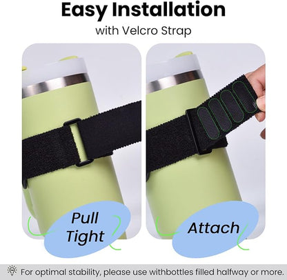Magnetic Phone Holder for Stanley Cup,Adjustable Water Bottle for Gym,Phone Stand Fit for iPhone with Magsafe,Universal Holder Mount for Stanley Owala Yeti Tumbler Hydrojug 16-60oz,Gym,Stroller