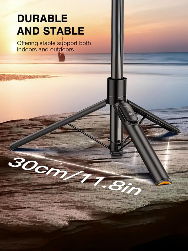 for Mag Safe Tripod for iPhone, 360° Rotating Head for Front & Rear Shooting, 65” Selfie Stick for iPhone Android with Remote & Metal Ring, Magnetic Phone Tripod Stand for Video Recording Travel
