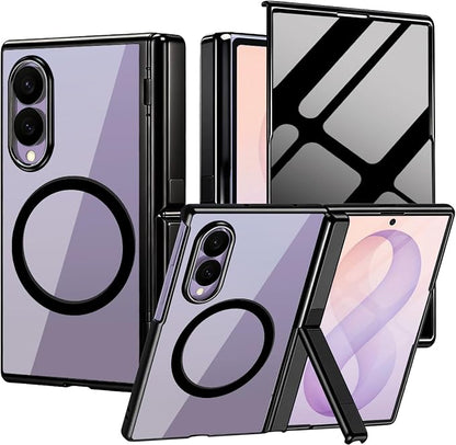 for Samsung Galaxy Z Fold 8 Magnetic Case with Privacy Screen Protector＆Hinge Protection＆Kickstands,Full-Body Shockproof Protective Phone Case for Galaxy Z Fold 8 2026,Black