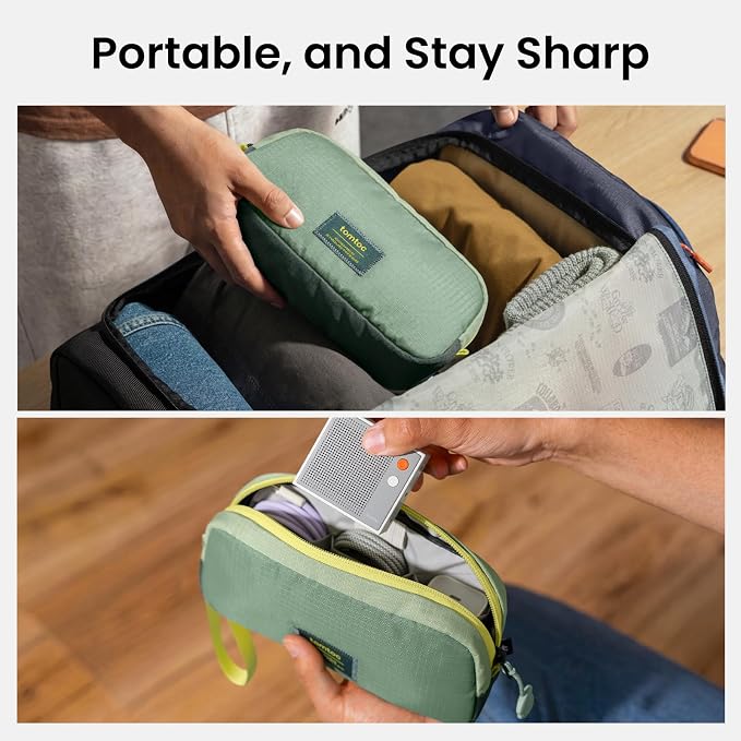 tomtoc Electronics Organizer Travel Case Performance, Cable Tech Pouch | Water Resistant Accessories Bag Carry Storage for Cord, Phone, Cables, Airpods, USB Flash Drive, Daily Items
