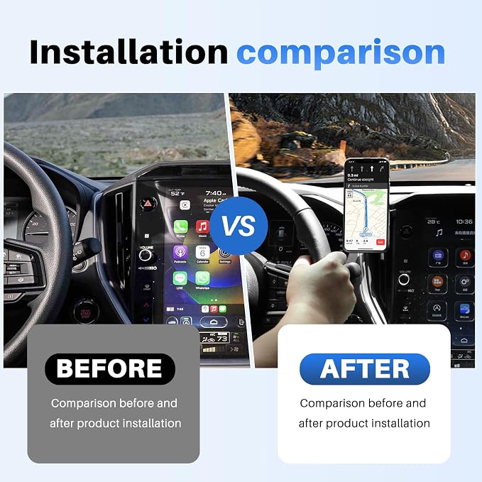 KUNGKIC for Subaru Crosstrek 2023 2024 2025 Magnetic Universal Auto Cell Phone Holder Car Cradle Rotatable Clip Cell Phone Cradle Mount Fit 3.5-5.5In Phone Interior Accessories
