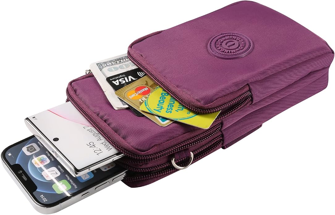 Cell Phone Crossbody Zipper Purse Armband Wallet Pouch for Samsung Galaxy S26 Ultra S25 S24 S23 FE A17 A16 A15 A26 A36