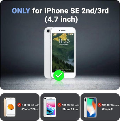 jaroco Magnetic for iPhone SE Case 3rd/2rd,iPhone 8/7 Case, [Compatible with MagSafe][Military Grade Drop Protection][Heavy Duty Protection][Non-Slip] 2-Layer Bumper Phone Case 4.7''-Army Green