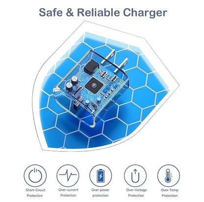 Compatible with iPhone 14 Charger Fast Charging,Fast Charger 2Pack 10Foot Extra Long Braid Woven Cable Cord with PD Charging Block Cube Compatible with iPhone 14/13/12 Pro/12 Pro Max/11
