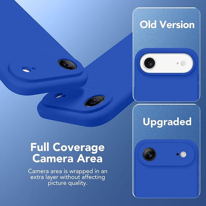 Magnetic for iPhone Air Case, Compatible with MagSafe, [Full Camera Protection][Screen Protector] Silicone Shockproof Protective Phone Case for iPhone 17 Air 6.5", Klein Blue