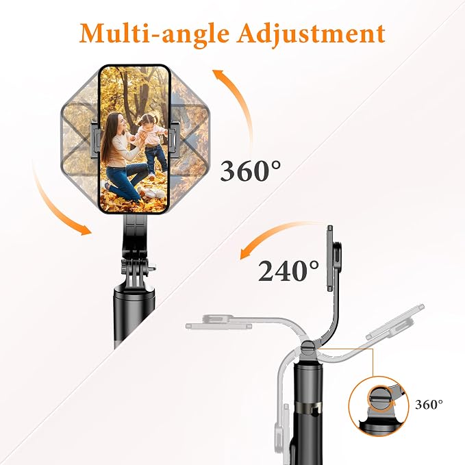 62" Aluminum Alloy Selfie Stick Phone Tripod with Wireless Remote Compatible with iPhone 17 16 15 14 13 pro Xs Max Xr X, Android/Samsung Smartphone Expandable for Travel Selfies Video Recording Vlog
