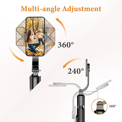 62" Aluminum Alloy Selfie Stick Phone Tripod with Wireless Remote Compatible with iPhone 17 16 15 14 13 pro Xs Max Xr X, Android/Samsung Smartphone Expandable for Travel Selfies Video Recording Vlog