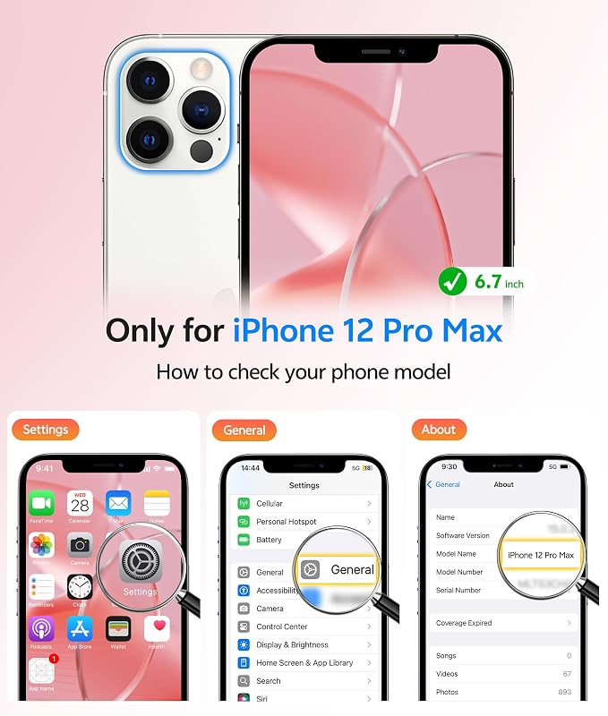FNTCASE for iPhone 12 Pro Max Case: [Compatible with Magsafe] Translucent Matte Magnetic Phone Cover - Military Grade Drop Protection Shockproof Protective Cases - Light Pink
