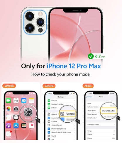 FNTCASE for iPhone 12 Pro Max Case: [Compatible with Magsafe] Translucent Matte Magnetic Phone Cover - Military Grade Drop Protection Shockproof Protective Cases - Light Pink