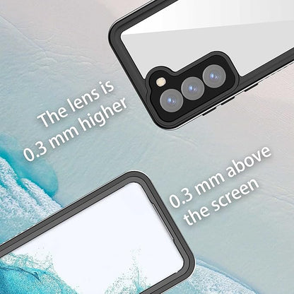 for Samsung Galaxy S23 Case, IP68 Waterproof Dustproof Case, [Built-in Screen Protector] Full Body Heavy Duty Rugged Phone Cover for Galaxy S23 6.1 Inch Black