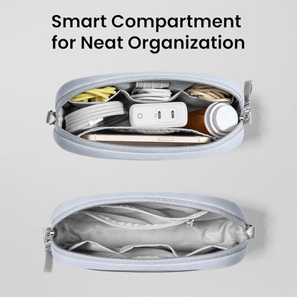 tomtoc Electronics Organizer Travel Case, Cable Organizer for Essentials | Water Resistant Tech Pouch Accessories Travel Bag Carry Storage for Cord, Phone, Cables, Airpods, USB Drive, Daily Items