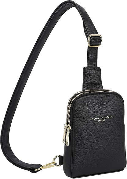 INICAT Small Sling Bag for Women Everyday & Travel Crossbody Bags Lightweight Cross Body Purses Vegan Leather