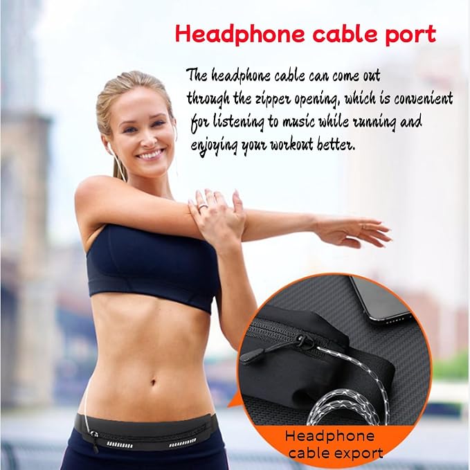 Running belts for women & Men,Slim running belt, Running belt for phone,phone pouch belt for walking,working,Travel Money Belt Running Gear Accessories Fits ALL Phones (Grey)