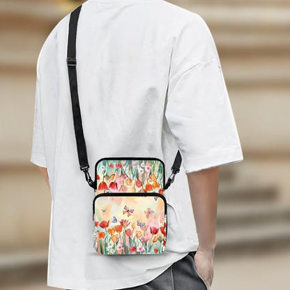 Men's Crossbody Bag, Small Cell Phone Wallet, Women's Shoulder Handbag, Travel Gym Bag
