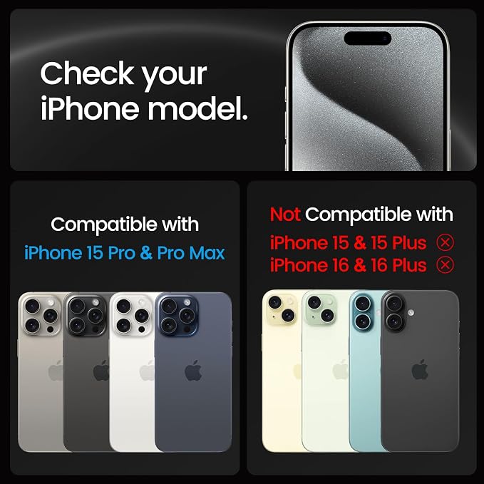iGluz 2 Pack Anti-Reflection Camera Lens Protector for iPhone 15 Pro/iPhone 15 Pro Max [Anti-fog Coating][1-Step Installation Tray][Strong Adsorption] 9H Shatterproof Tempered Glass-White Titanium