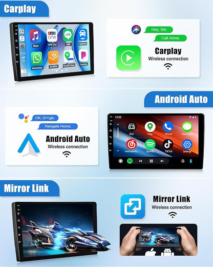 SIXWIN 8 Core Qualcomm Android Car Stereo for Honda Civic 2016-2020 9 Inch Touch Screen with CarPlay Android Auto 3G+32G Bluetooth Cooling Fan Weather Forecast UI Design Intelligent Voice