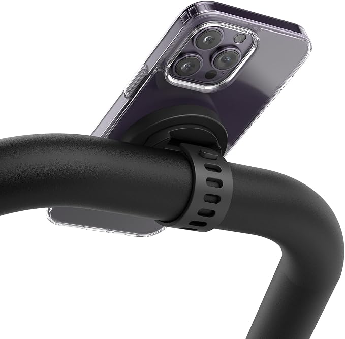 ENCASED Grip-X Magnetic Bar Mount, Compatible with MagSafe - Phone Holder for Gym, Home Fitness Bikes, Workout Equipment, Stroller and Cart Handlebars (iPhone 17, iPhone 16, 15, 14, 13 Series)