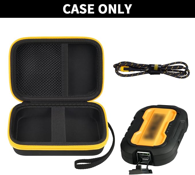 PAIYULE Case Compatible with DeWALT Powerbank 10000MAH/for Magnetic Power Bank 5,000mAh, Battery Charger Storage Holder Organizer, Power Bank Carrying Bag with Mesh Bag Fits for USB Cable (Box Only)