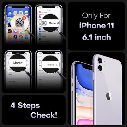 TOCOL for iPhone 11 Case, Compatible with Magsafe, Full Camera Protection, Built-in Magnets, Drop Protection, Translucent Matte Phone Case for iPhone 11 6.1 inch (Light Purple)