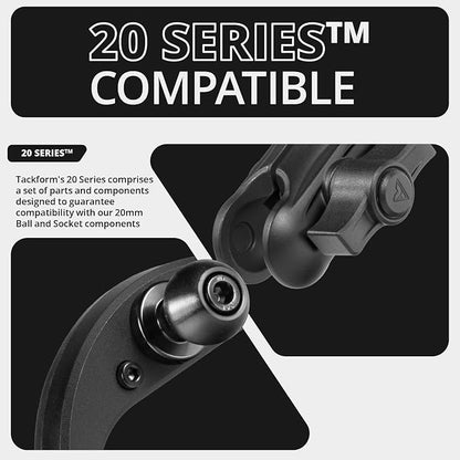 Tackform LINK Vent Phone Mount Compatible with 2016-2023 Toyota Tacoma and 2014-2021 Toyota Tundra | Aluminum | Zero Slip, Anti-Scratch | Universal Holder Compatible with iPhone, Galaxy, More | Yellow