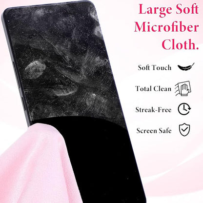 Sibba 20Pcs Cell Phone Cleaning Kit, Anti-Clogging Mini Brushes with Large Brush Cleaning Cloth Nylon Charging Port Cleaner Kit for USB-C Charging Port, Phone Speaker, Earbuds Tools
