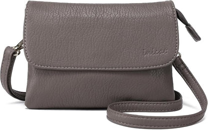 MINICAT RFID Blocking Small Crossbody Bags for Women Vegan Leather Mini Travel Purses Cell Phone Purse Cross Body Bag