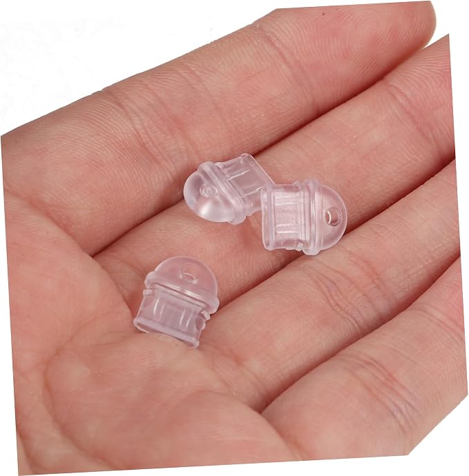 Housoutil 20pcs Type-c Charging Port Plugs Transparent Protective Plugs for Mobile Devices Easy to Use Carry Fluff from Entering Charging Ports