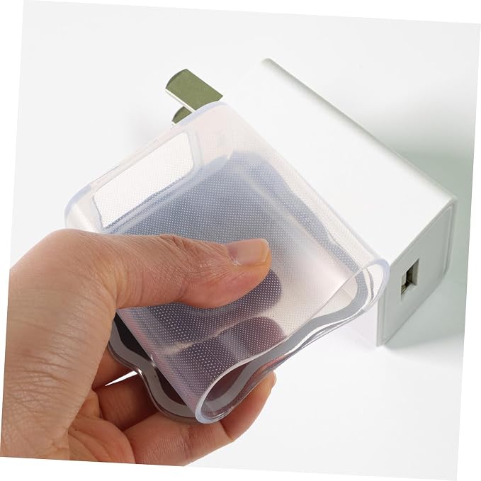 Angoily Cute Charger Cover Fast Charging Decor for Phone Charger Protective Sleeve Black