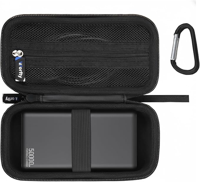 Case for PIFFA 50000mAh Portable Charger Power Bank - Travel Protective Carrying Storage Bag (Black)