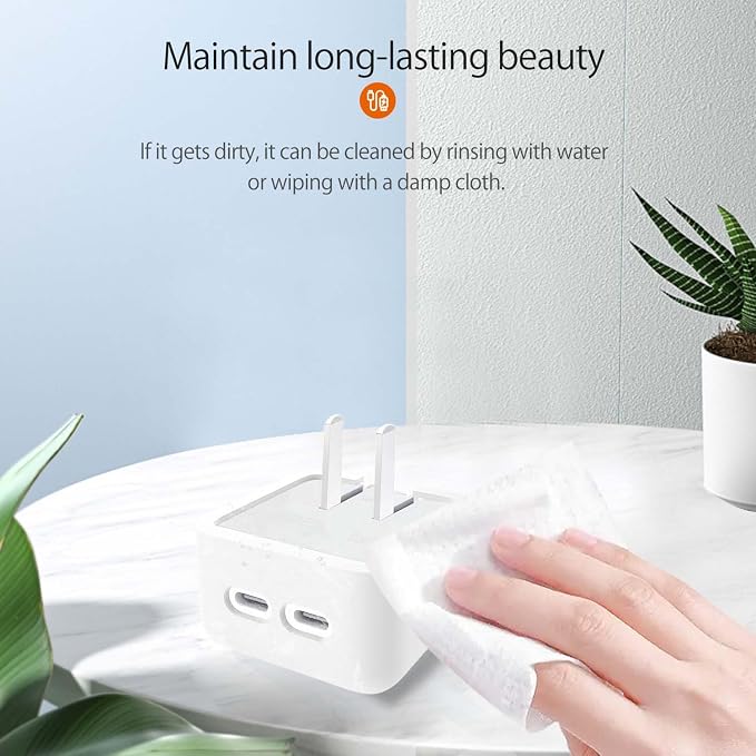 Case for Apple 35W Power Adapter,NOUKAJU Silicone Protective Cover,Drop-Proof,Scratch-Proof,Shock-Proof,Protective Case for Apple 35W Charger(White)