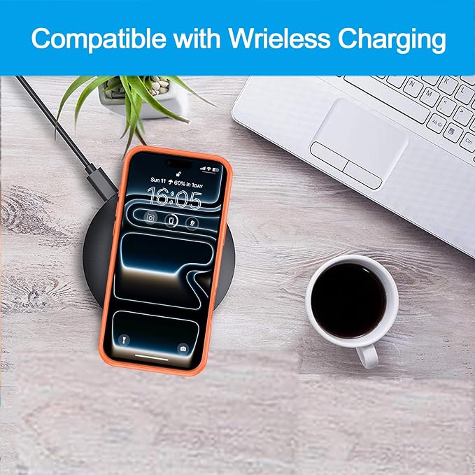 Battery Case for iPhone 17 Pro Max, Upgraded 12000mAh Pack Rechargeable Charger Case with Wireless Charging Compatible for iPhone 17 Pro Max (6.9 inch) External Battery Charging Cover (Orange)
