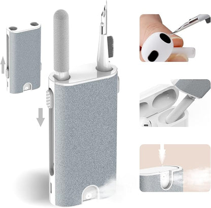 5-in-1 Electronic Cleaner kit- Portable Cleaning kit for Earbuds/Phone/Camera/Watch/Laptop,with Cleaning Pen and Spray Bottle,Multifunctional Cleaning Tool
