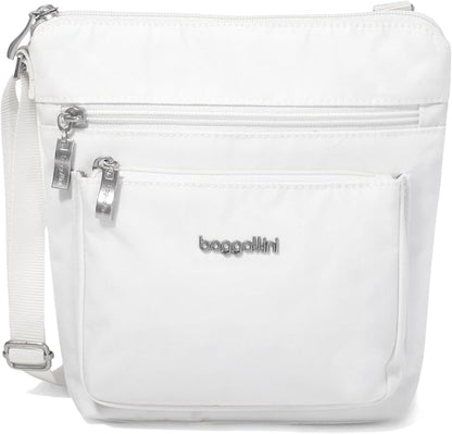 Baggallini Pocket Crossbody Bags for Women 8x8 Small Lightweight Durable Water-resistant Travel Purse W/Rfid
