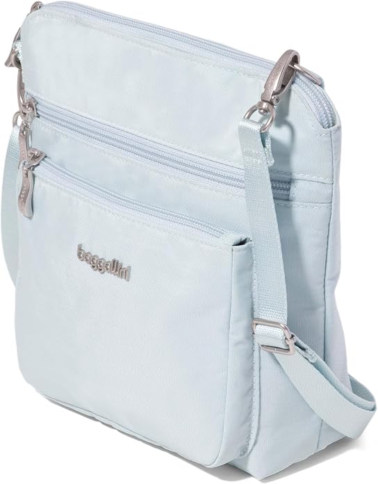 Baggallini Modern Pocket Crossbody Bag for Women, 8.5"x8.5" Handbag Purse with RFID, Lightweight Water-Resistant