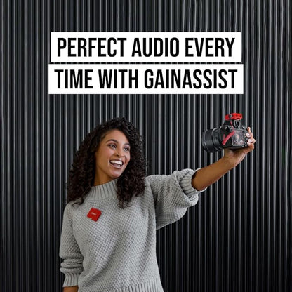 RØDE Wireless GO (Gen 3) – Compact Wireless Mic – Pristine Audio, 32-bit Float Recording, Automatic Level Control, for Phones, Cameras and Computers (Red)