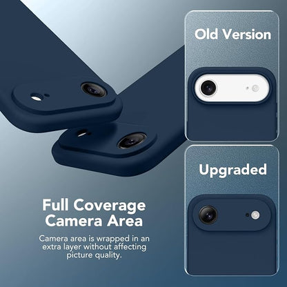 Magnetic for iPhone Air Case, Compatible with MagSafe, [Full Camera Protection][Screen Protector] Silicone Shockproof Protective Phone Case for iPhone 17 Air 6.5", Cobalt Blue