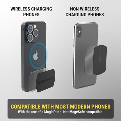 Scosche MMWSM-XCES0 MagicMount Select Magnetic Car Phone Holder - Strong Magnet Mount for iPhone and Android - Secure Magnetic Cell Phone Mount for Window or Dash - Universal 360° Adjustable Head