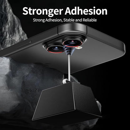 Aluminum Alloy Lens Cover for iPhone 17 - Metal Camera Bumper Frame Only -Scratch Resistant, Black