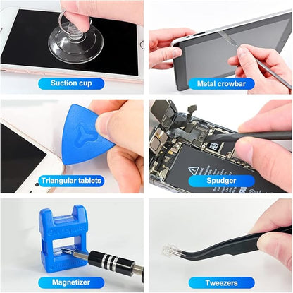 EFAITHFIX Screwdriver Sets 142-Piece Electronics Precision Screwdriver with 120 Bits Magnetic Repair Tool Kit for iPhone, MacBook, Computer, Laptop, PC, Tablet, PS4, Xbox, Nintendo, Game Console, etc