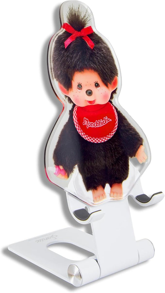Sonix x Monchhichi Character Phone Stand | Adjustable Cell Phone Holder, Desk Stand, Dock | Monchhichi Girl