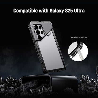 NEEWER S25 Ultra Phone Cage, Mobile Video Rig Phone Stabilizer with 67mm Filter Adapter, 17mm Lens Backplate, T Mount Lens Adapter, Compatible with Samsung Galaxy Moment T Series Lenses, PA082