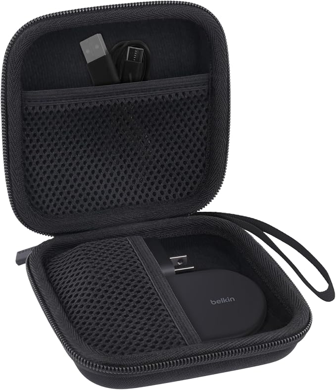co2CREA Hard Case Compatible with Belkin MagSafe Charger Compatible BoostCharge 2-in-1 Magnetic Foldable Charger 15W - Qi2-Certified Wireless Charger