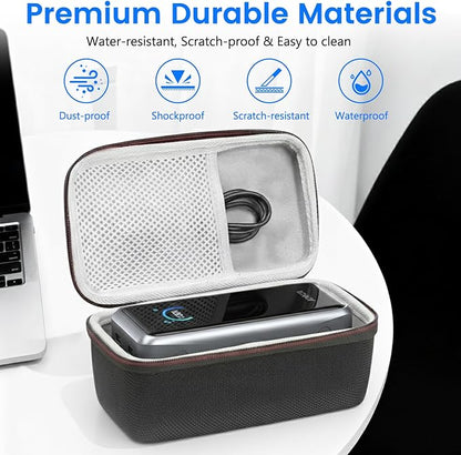 For Anker Prime 26,250mAh Power Bank Case – Waterproof Shockproof Hard Travel Carrying Case with Soft Velvet Lining,Scratch-Resistant & Dirt-Proof Protective Storage for Anker Prime Portable Charger