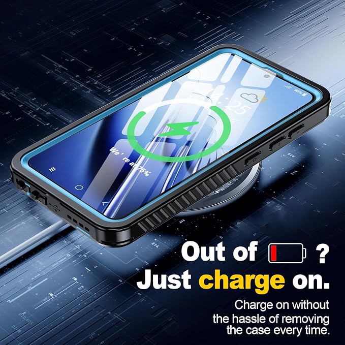 ANTSHARE for Samsung Galaxy S24 Plus Case Waterproof, Built-in Lens & Screen Protector 360° Full Body Heavy Duty Protective Shockproof IP68 Underwater Case for Galaxy S24 Plus (2024) 5G-Blue