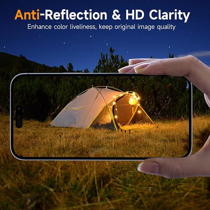 YWXTW for iPhone 15 Pro/iPhone Pro Max Camera Lens Protector, [1:1 Perfect Fit] Matte Metal Anti Scratch Tempered Glass Screen Protector Accessories, Case Friendly (Blue Titanium), Pro/Pro Max