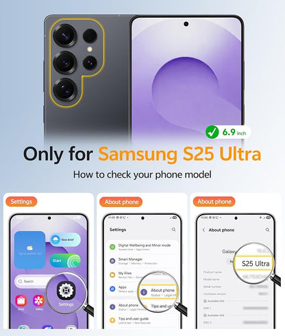FNTCASE for Samsung Galaxy S26 Ultra Case, Compatible with Magsafe Purple | Screen Protector, Full Camera Protection, Translucent Matte, 14FT Military Grade Drop Proof, Protective Phone Cover