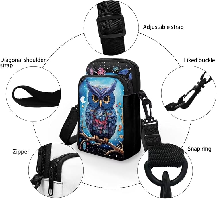 DISNIMO Small Crossbody Bags for Women Trendy Cross Body Cell Phone Shoulder Bags Purses with Adjustable Strap
