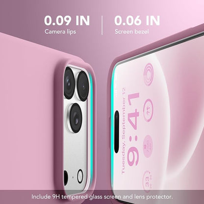 GONEZ Magnetic for iPhone 17 Pro Case, Compatible with MagSafe, [Screen Protector + Camera Lens Protector], Liquid Silicone Anti-Scratch Shockproof Protective Phone Case 6.3 inch, Blackcurrant
